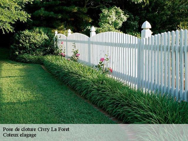 Pose de cloture  civry-la-foret-78910 Coteux elagage